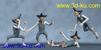 3D打印模型Evil Leprechaun Poses的图片