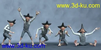 3D打印模型Evil Leprechaun Poses的图片