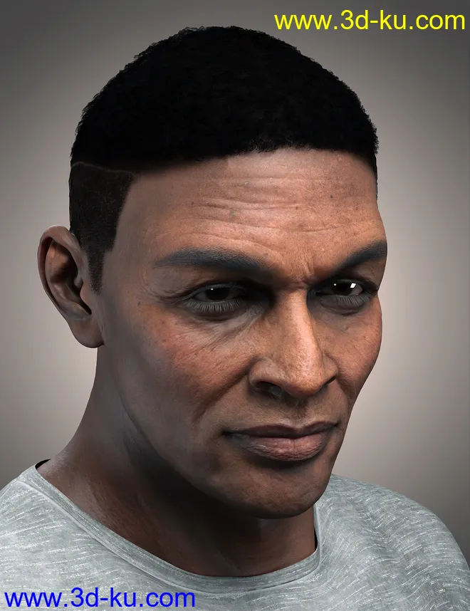 Fade Hair for Genesis 8.1 Males模型的图片3