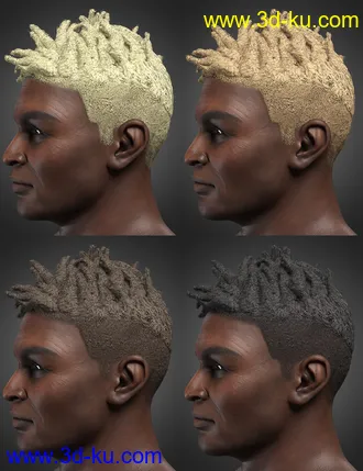 3D打印模型Fade Hair for Genesis 8.1 Males的图片