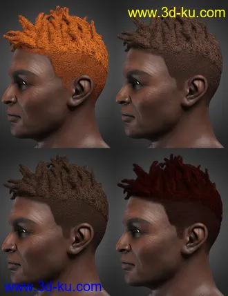 3D打印模型Fade Hair for Genesis 8.1 Males的图片
