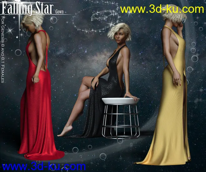 Falling Star Gown模型的图片1