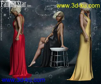 3D打印模型Falling Star Gown的图片