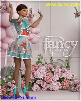 3D打印模型Fancy Abby Outfit G8F的图片