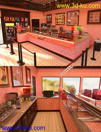3D打印模型FG Confectionery Shop的图片