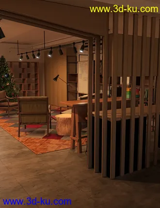 3D打印模型FG Industrial Rustic Office的图片