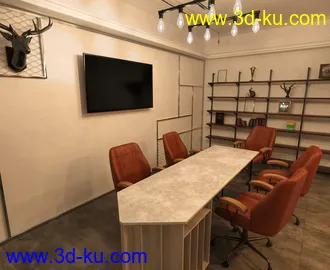 3D打印模型FG Industrial Rustic Office的图片