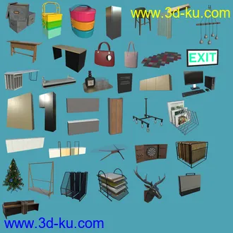 3D打印模型FG Industrial Rustic Office的图片