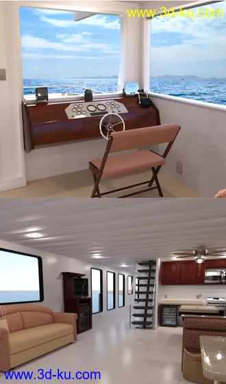 3D打印模型FG Luxury House Boat的图片