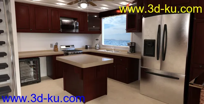 FG Luxury House Boat模型的图片5