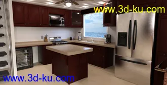 3D打印模型FG Luxury House Boat的图片