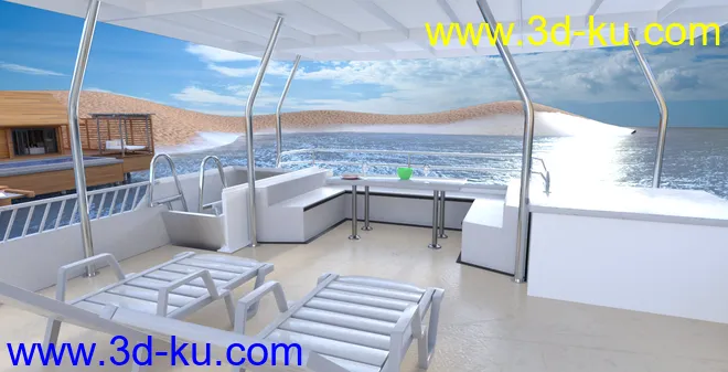FG Luxury House Boat模型的图片6