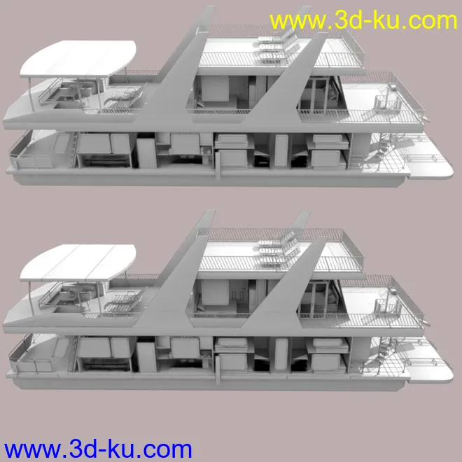 FG Luxury House Boat模型的图片7