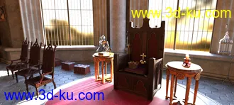 3D打印模型FG Medieval King's Throne的图片