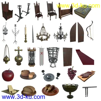 3D打印模型FG Medieval King's Throne的图片