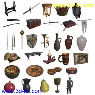 3D打印模型FG Medieval King's Throne的图片