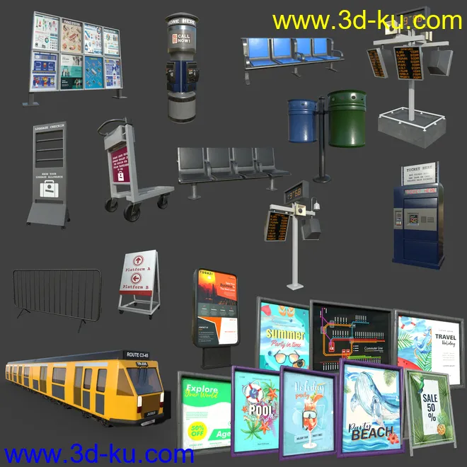 FG Railway Station模型的图片3
