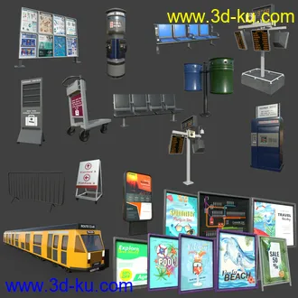 3D打印模型FG Railway Station的图片