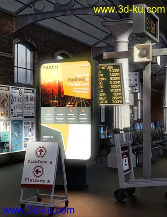 3D打印模型FG Railway Station的图片