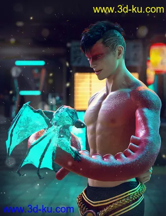 3D打印模型FPE Tentacle Arms for Genesis 8 Males的图片