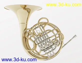 3D打印模型French Horn and Poses for Genesis 8 and 8.1的图片