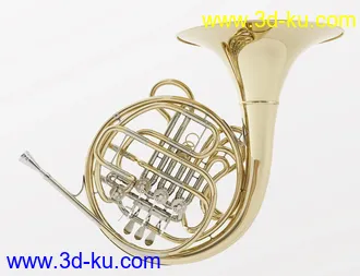 3D打印模型French Horn and Poses for Genesis 8 and 8.1的图片