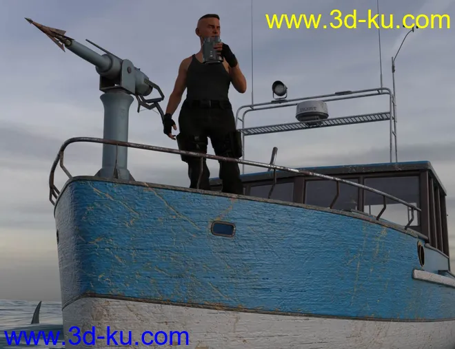 Giant Shark Killer Boat模型的图片2