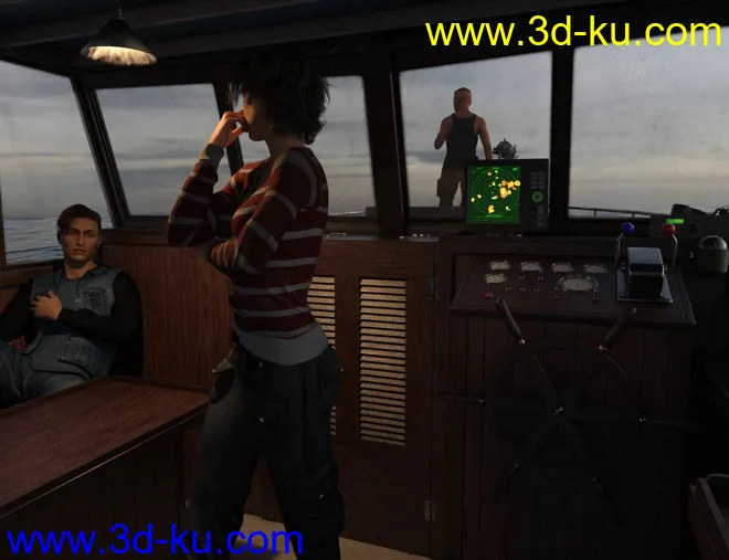 Giant Shark Killer Boat模型的图片3