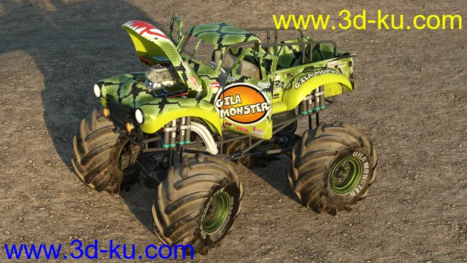 Gila Monster Truck模型的图片8