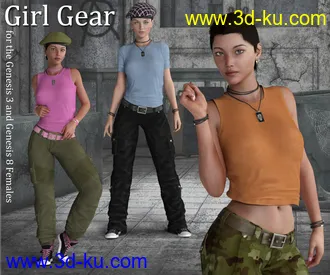 3D打印模型Girl Gear for the G3 and G8 Females的图片