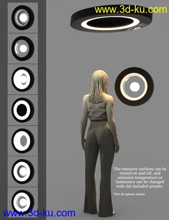 3D打印模型Gl'Amour Ring Lighting for Iray的图片