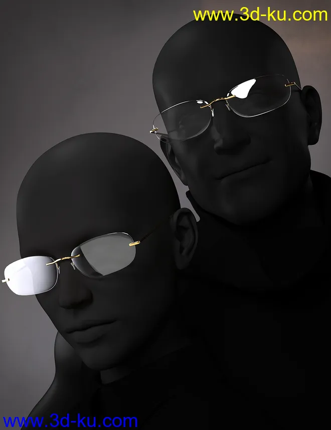 Glasses Bundle for Genesis 8 and 8.1模型的图片3