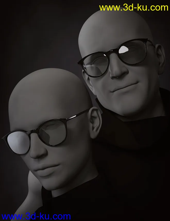Glasses Bundle for Genesis 8 and 8.1模型的图片10