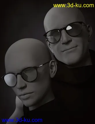 3D打印模型Glasses Bundle for Genesis 8 and 8.1的图片