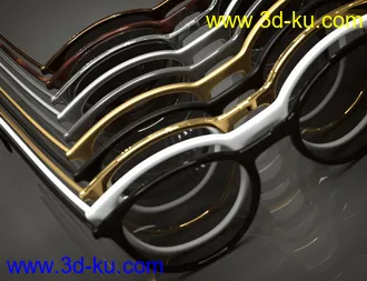 3D打印模型Glasses Bundle for Genesis 8 and 8.1的图片