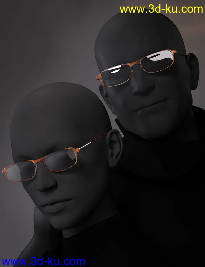 Glasses Bundle for Genesis 8 and 8.1模型的图片15