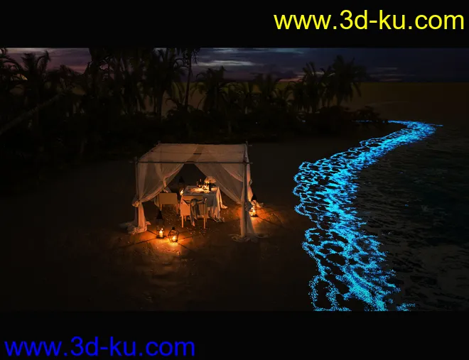 Glowing Beach模型的图片3