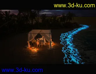 3D打印模型Glowing Beach的图片