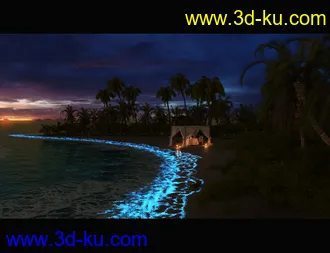 3D打印模型Glowing Beach的图片
