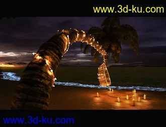 3D打印模型Glowing Beach Props的图片