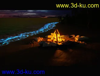 3D打印模型Glowing Beach Props的图片