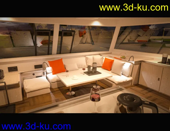 Glowing Beach Sailboat模型的图片3