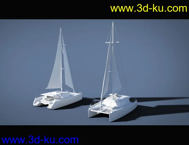 Glowing Beach Sailboat模型的图片5