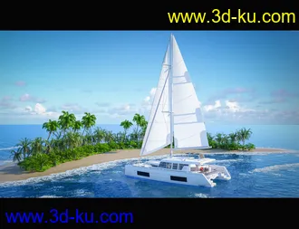 3D打印模型Glowing Beach Sailboat的图片