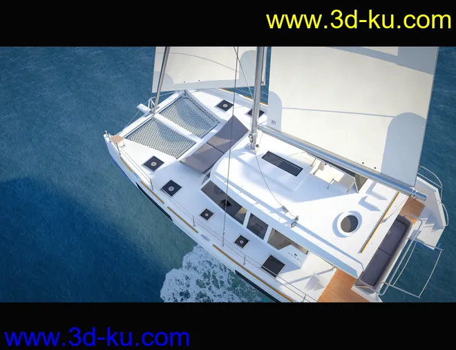 Glowing Beach Sailboat模型的图片8