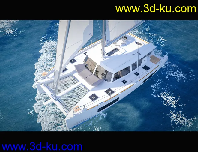 Glowing Beach Sailboat模型的图片10