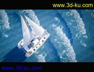 3D打印模型Glowing Beach Sailboat的图片