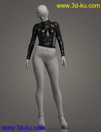 3D打印模型Gothic Style Outfit V4 for Genesis 8 and 8.1 Females Bundle的图片