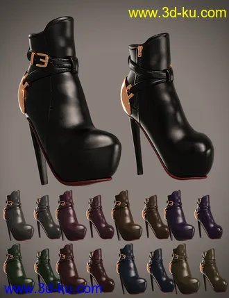 3D打印模型Gothic Style Outfit V4 for Genesis 8 and 8.1 Females Bundle的图片