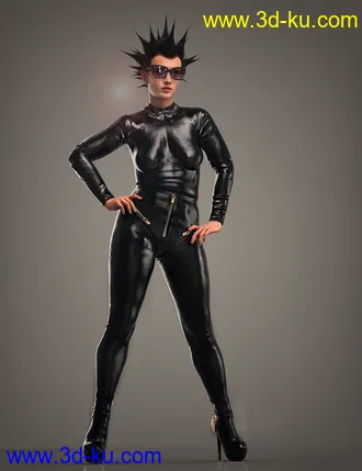 3D打印模型Gothic Style Outfit V4 for Genesis 8 and 8.1 Females Bundle的图片